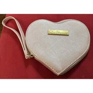 Heart‎ shaped makeup bag/case.  Pink heart shaped, new branded Sengence